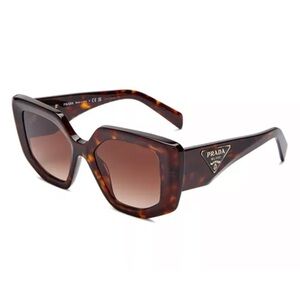 Prada Symbole Brown Tortoise Sunglasses (NEW)